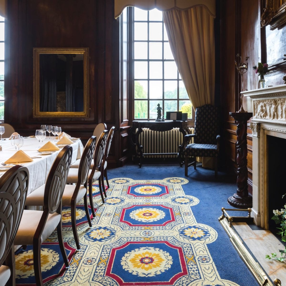 private dining Warwickshire at coombe abbey